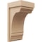 Ekena Millwork 9"W x 9"D x 18"H Wide Warren Rough Cedar Woodgrain TimberThane Corbel, Primed Tan CORUR09X09X18WARRCPR - alternate 1
